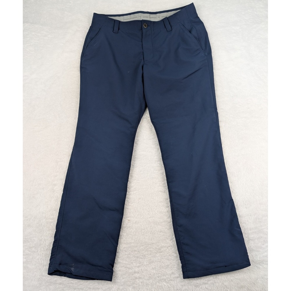 Under Armour Match Play Pants Men's 34x30 Blue Performance Stretch *Hemmed Read
